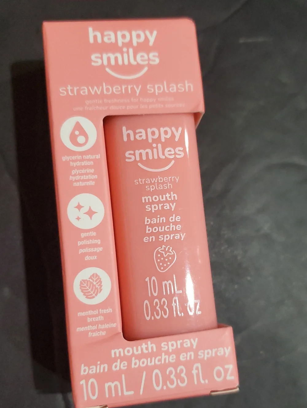 2pack Happy Smiles Grape pop and Strawberry splash mouth spray brand new